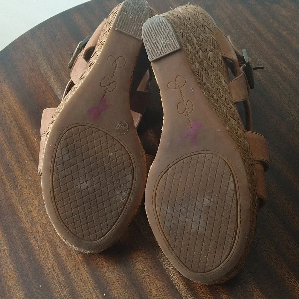 Jessica Simpson Tan Platform Sandals